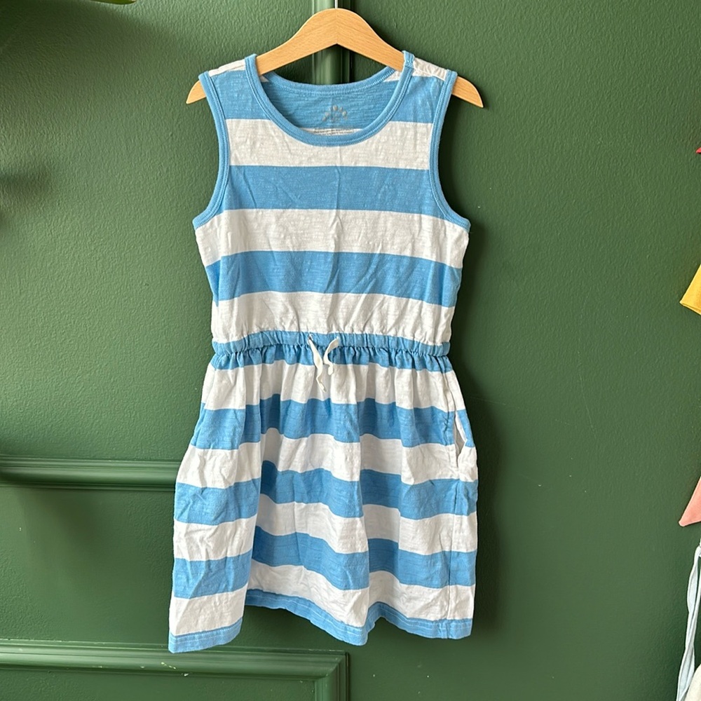 Primary slub cotton tank dress